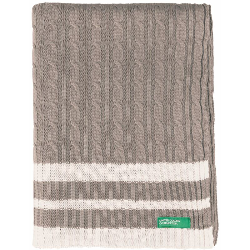 

Manta 140X190Cm 200Gsm 100% Algodón De Punto Beige Tevere