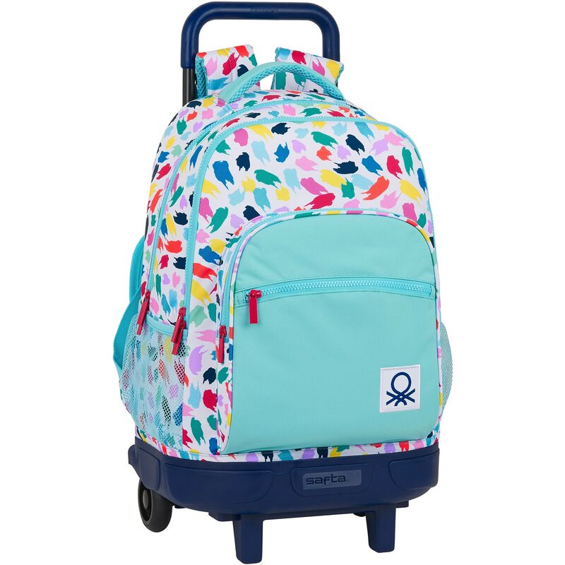 

Benetton Mochila Escolar con Ruedas Benetton Painting Multicolor