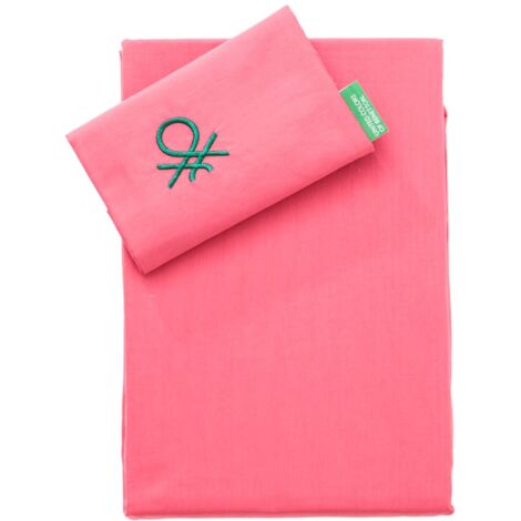 Benetton SET 3PZS SABANA INDIVIDUAL: SABANA PLANA(160x240CM C/ DOBLADILLO SIMPLE 5CM) + SABANA BAJERA (90X200+30CM FLAP) + 1 FUNDA DE ALMOHADA (45x115CM) 100%