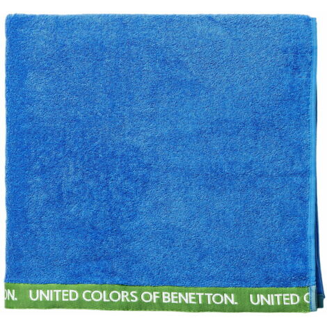 Benetton Toalla 90x160 algodón orgánico 450gsm azul