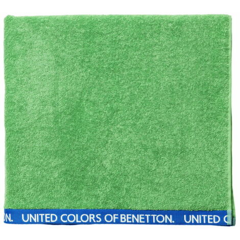 Benetton Toalla 90x160 algodón orgánico 450gsm verde benetton