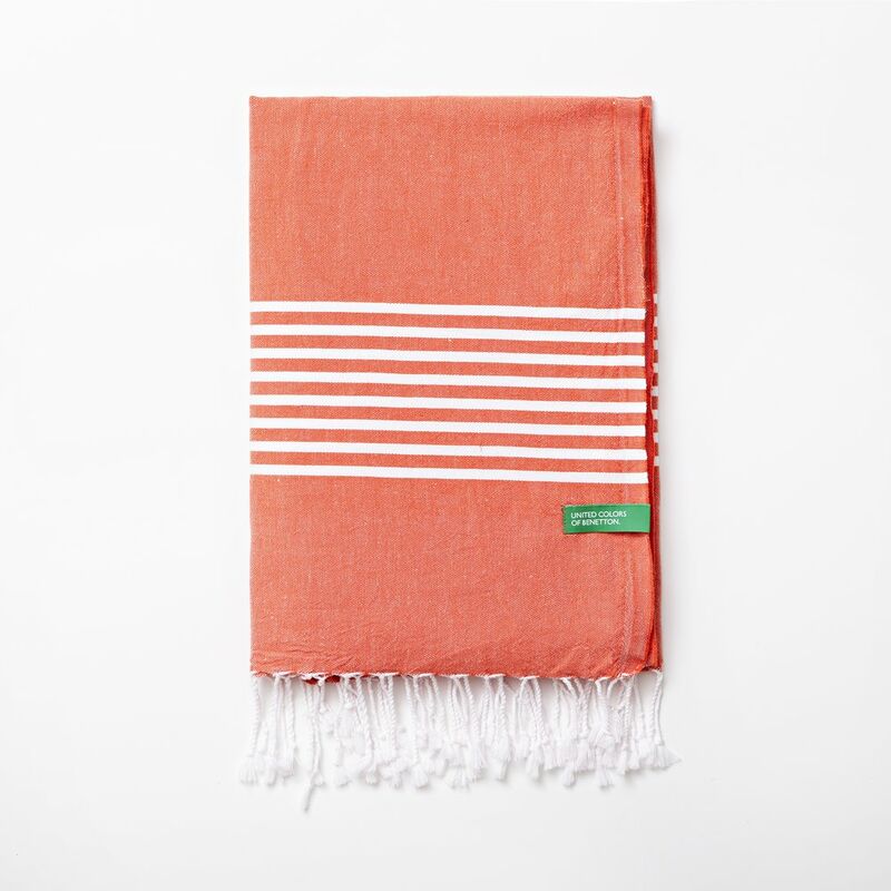 

Toalla Hammam 80X165Cm 170Gsm 100% Algodón Rojo Po - Benetton