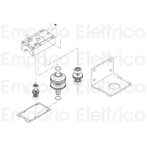 BENINCA' 9686011 Pignon moyen pour moteur Du.45E B45 Au.45 L Au.96 L Remplacement