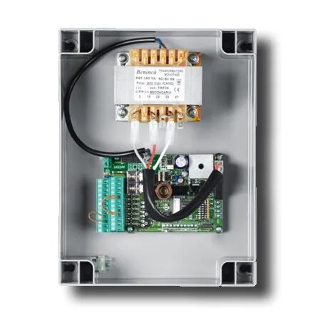 beninca armoire de commande avec récepteur intégré 24vdc logica24.ri