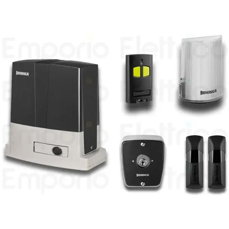Kit automatisation portails coulissants 230v kbull8m+tokey 9598116 - Beninca
