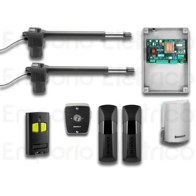 Kit automatisme portail battant 230v kbill30m+tokey 9598193 - Beninca