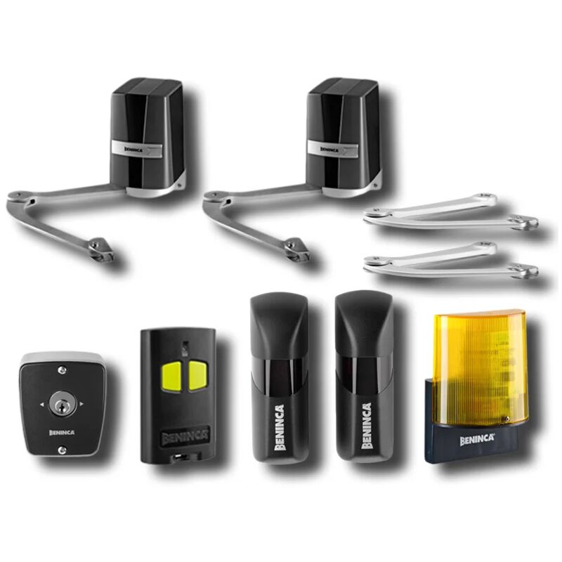 Kit automatisme portail battant 24vdc kbn24+tokey 959001933 - Beninca