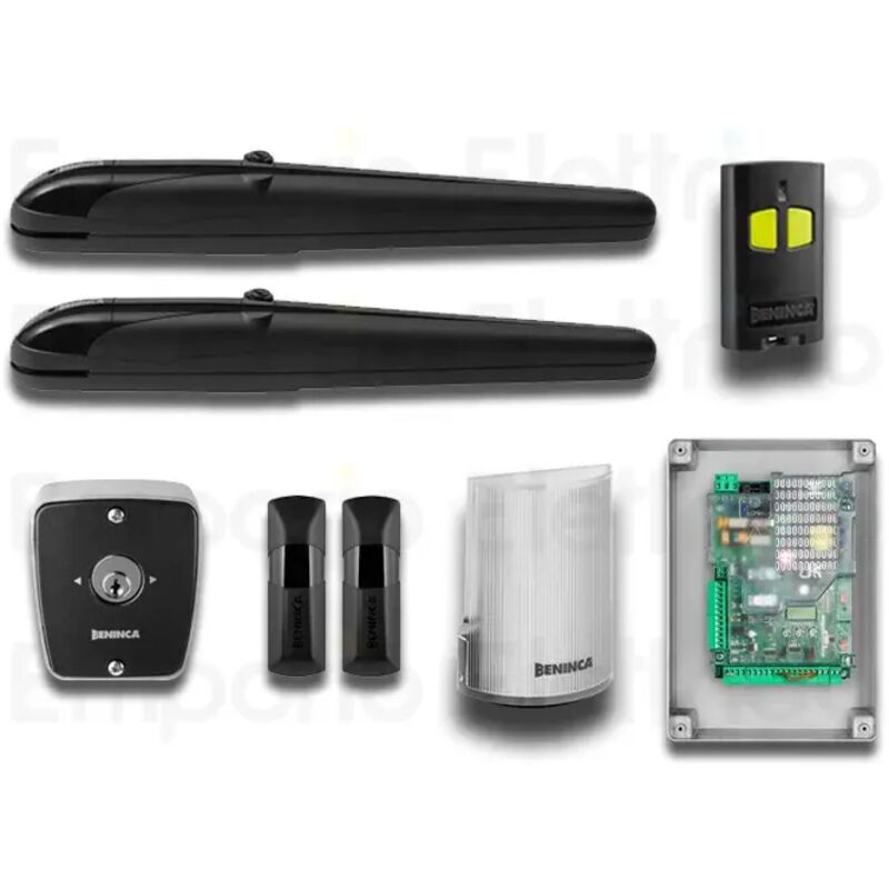 Kit automatisme pour portails battants 24vdc kbob2124e+tokey 959002419 - Beninca
