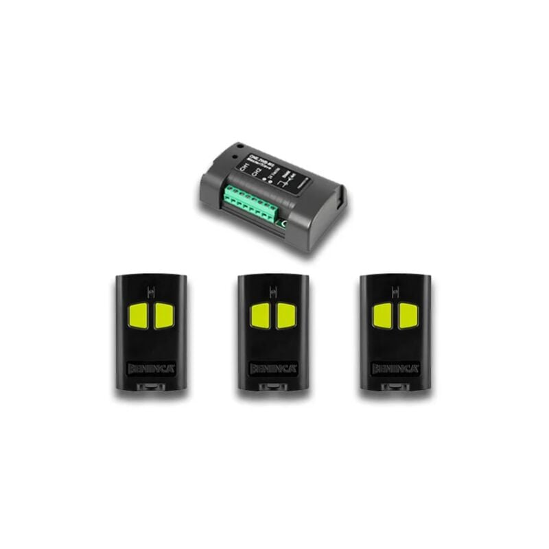 Beninca - kit one2wb-ms récepteur et télécommandes à 2 canaux 952001928 kone2wb-ms