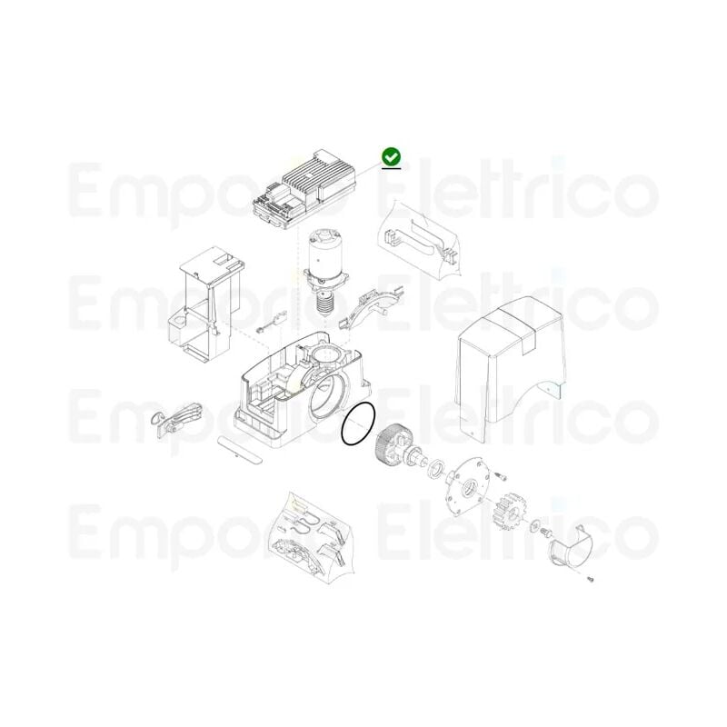 Pièce détachée armoire commande série bull624/1224 turbo cp.b24 turbo 968602602 - Beninca