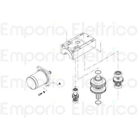 beninca pièce détachée moteur électrique pour du.45e24 - vn.45e24 9686167
