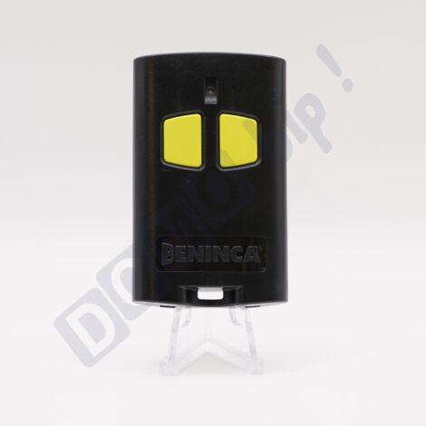 Beninca – Télécommande 2 canaux 433,92 MHz pour portail/garage – Double codage ARC/Rolling Code – Portée jusqu'à 230 mètres – Compatible ONE.2WO/ONE.2WB/ONE.2WI - GO 2 VA