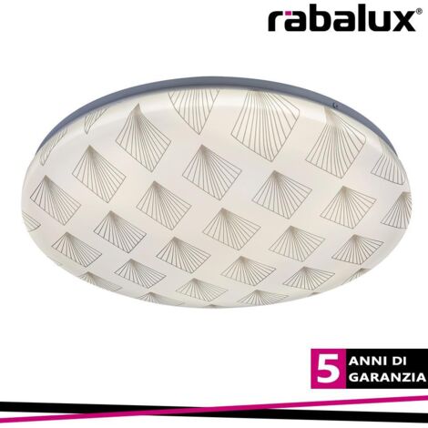 BENITA, LED CEILING LAMP 24W 4000K WHITE MATT PATTERN - Luce NATURALE