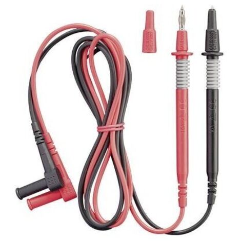Benning 044145 KIT puntali di sicurezza Spina a banana 4 mm Sonda 1.00 m Nero, Rosso 1 pz.