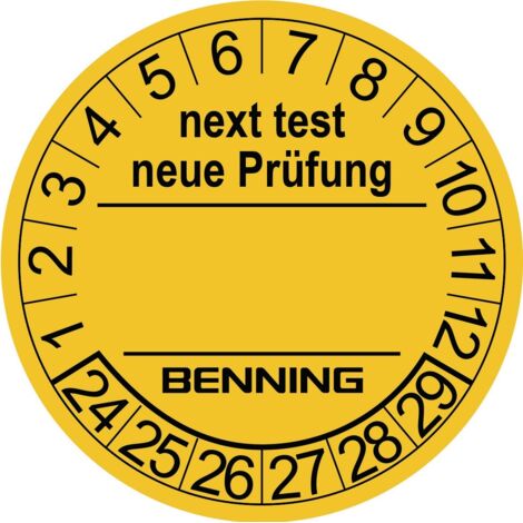 Benning 756212 Giallo (Ø) 30 mm 30 mm 300 pz.