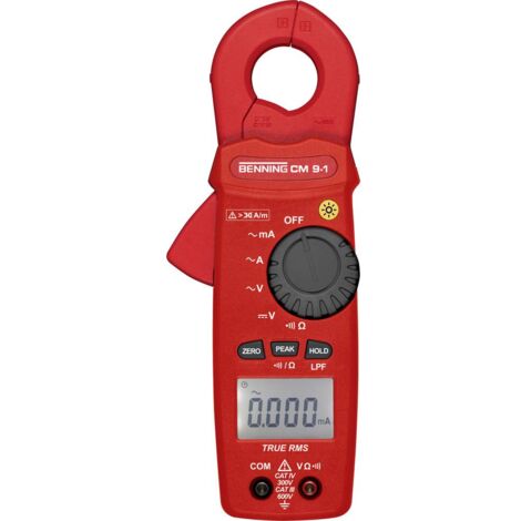 Benning CM 9-1 pinza amperimetrica digitale nera affidabile
