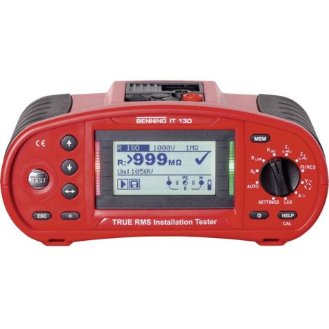 Benning IT 130 + CFlex 1 Tester per installazioni Calibrato (ISO)
