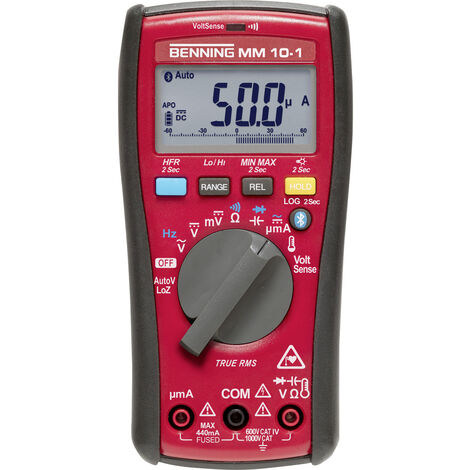 Benning MM 10-1 Hand-Multimeter  digital Datenlogger, LoZ CAT IV 600 V Anzeige (Counts): 6000
