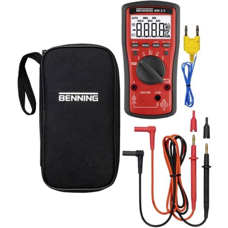Benning MM 2-3 Multimetro portatile digitale CAT III 600 V, CAT IV 300 V Display (Counts): 6000