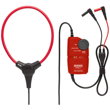 BENNING Stromwandler 0,3 - 3000 Ampere flexible Messschleife inkl. Tasche/Batterien