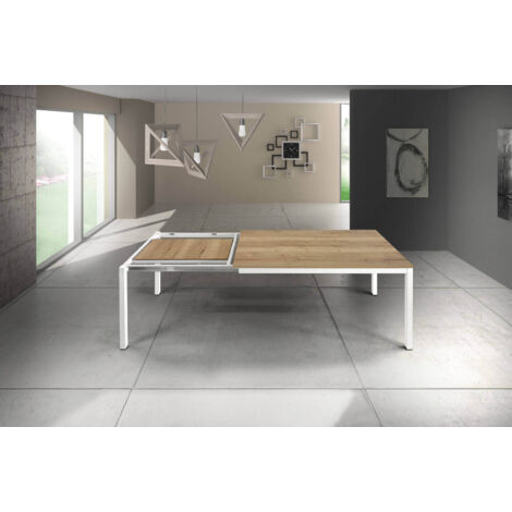 BENSON - tavolo da pranzo moderno in rovere nodato