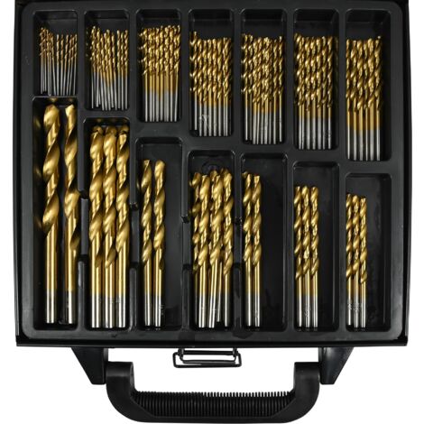 Benson Tools Bohrerset 101-teilig, HSS-Titanbeschichtet, inklusive robustem Koffer - Ideal für Holz, Metall und Kunststoff, Perfekt für Heimwerker und Profis