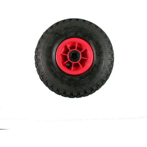 Benson Tools Pneumatisches Ersatzrad für Schubkarren, Karren und Gartenwagen - Langlebige Kunststofffelge, Größe 3.00-4, 136 kg Tragfähigkeit, einfache Montage, ideal für schwere Lasten