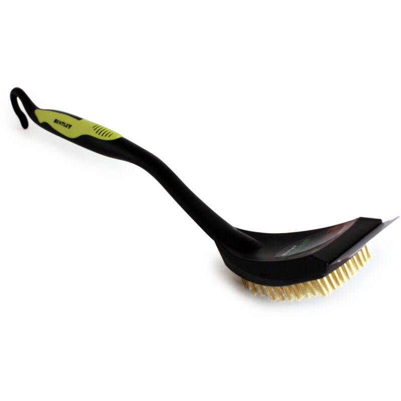 Bentley Bbq Grill Cleaning Brush With Steel Scraper - Available In Red and Green - Green
