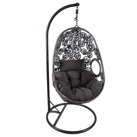 Bentley Garden Hangesessel Mit Blumendesign Rattan Imitat