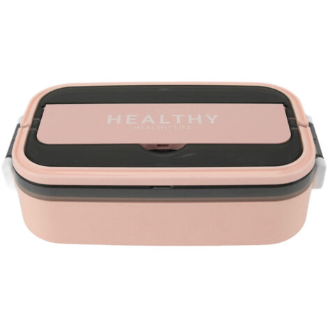 Bento-Box aus Edelstahl 316, 700 ml, auslaufsicher, mikrowellengeeignet, zartrosa, für Schule und Büro
