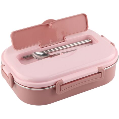 Bento-Box aus Holz, 17,5 x 13,5 cm – Tragbare Aufbewahrungsbox für Mahlzeiten, ideal für Studenten und Berufstätige – Bemaltes Dekor