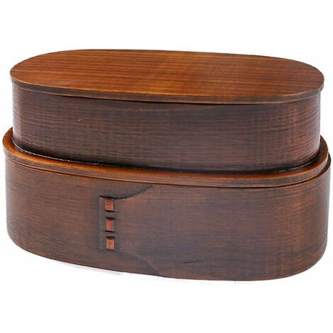 Bento Box - Boîte à déjeuner en bois - Double couche - Style japonais - Générique