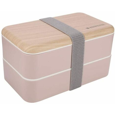 Bento-Box, Kinder-Lunchbox, Kinder-Lunchbox, doppelte Lunchbox, Woodland-Lunchbox, spülmaschinenfest, mikrowellengeeignet, BPA-frei