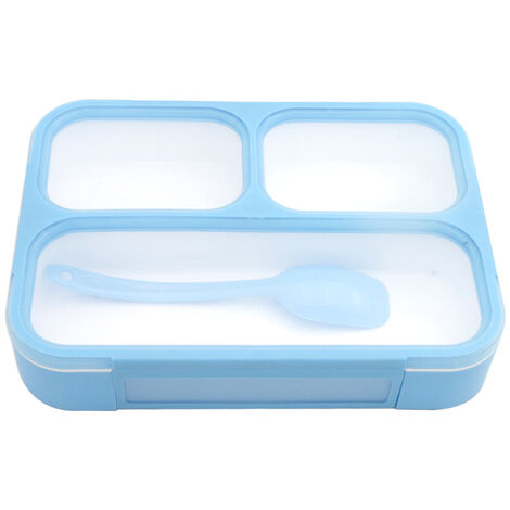 Bento Lunch Box À Compartiments Passe Au Micro-Ondes Et Au Lave-Vaisselle (bleu)
