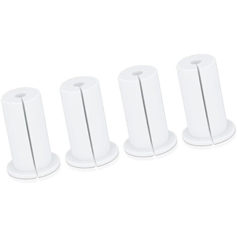 Benutzerfreundliche, wandmontierte Kabeldurchführung, robuste Kabeldurchführung 1, langlebig, 4er-Pack, tragbar, für den Außenbereich (WEISS)
