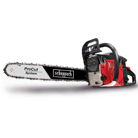 Benzin Kettensäge CSP50 Scheppach - 45cm Schwertlänge (18") 2,44 PS 45 cm³ Auto Choke