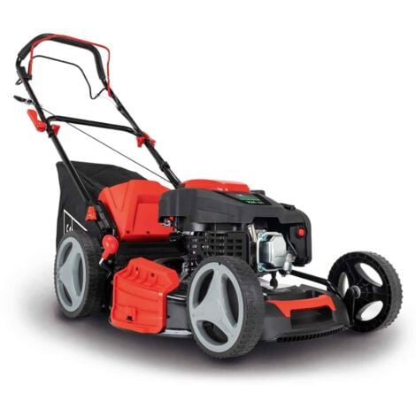 Benzin-rasenmaher mit radantrieb 225cc 53cm mulchen fangen Scheppach ms225-53