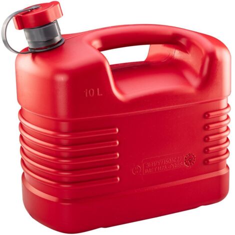Benzinkanister rot aus Kunststoff