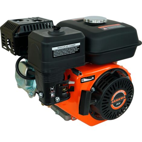 SAKAWA Benzinmotor 4 Zeiten 208CC 7 CV 20 mm + Roller Motor