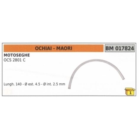 Benzinschlauch MAORI Kettensäge OCS2801C Länge 140mm Außen-Ø 4,5mm 017824