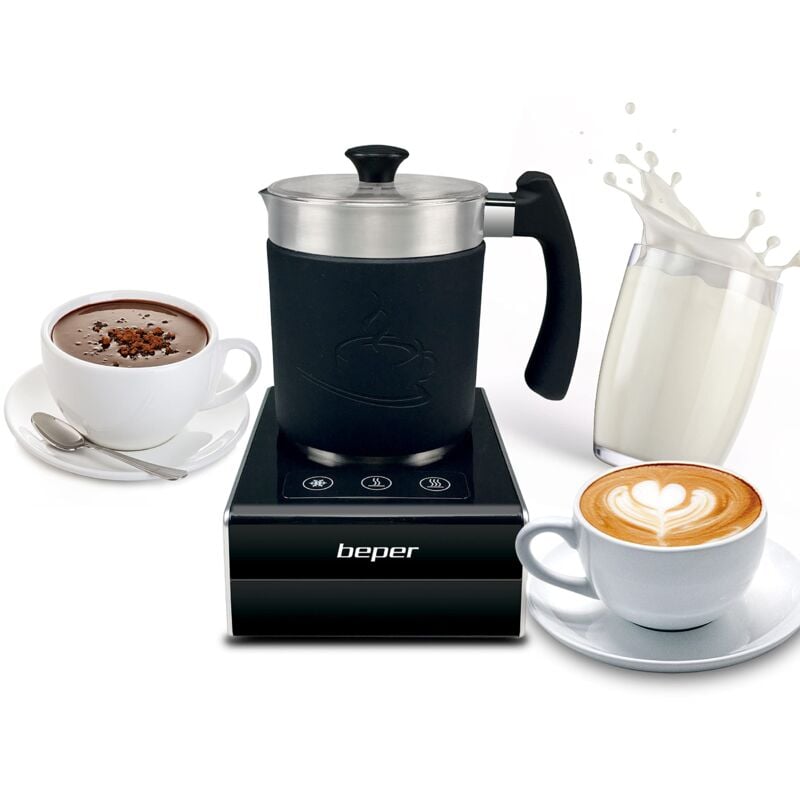 Image of Beper - BB.200 Montalatte Elettrico Cappuccino con Base Magnetica - Cappuccinatore Elettrico con Corpo Lavabile