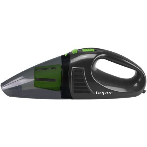 Beper P202ASP400 - Aspirabriciole per Auto, ABS+PP, 70 W, 0.5 Litri, 60 decibel, Nero/Verde