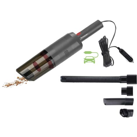BEPER P202ASP402 0.35L, Grigio Aspirabriciole per Auto, 75W, Aspirapolvere a Mano con Spina per Auto, Accessori Inclusi, Cavo da 3 Metri, Serbatoio da 0,35L e Filtro HEPA Lavabile, 75 W, 0.35 Liters
