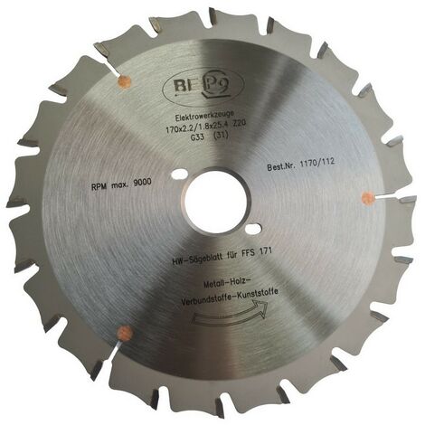 Bepo HW Sägeblatt Montagefräse Fräse FFS 171SE 171E Z20 170mm 1170/112