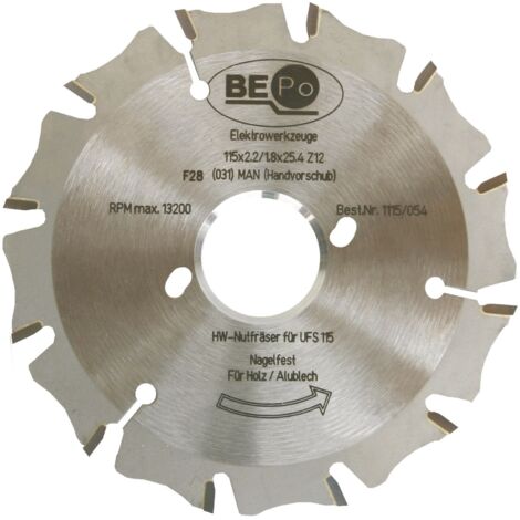 Bepo Sägeblatt (Holzsägeblatt) ø 115 mm Holz/Nagelfest für Fugenschneider HW