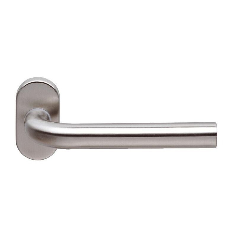 Normbau - Béquille double coudée en inox 304 sur rosace ovale série est 51