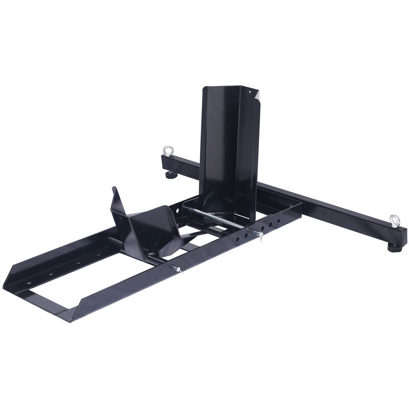 Wiltec Bloque roue de moto pour pneu avant – 900 x 900 x 400 mm – capacité 454 kg – en Acier – pour ø 15-22', 80-127 mm – Béquille Support