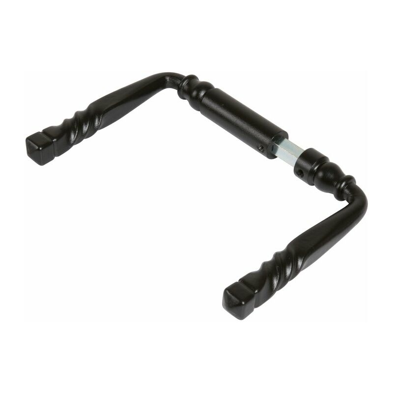 Ecolands - Béquille de porte double noire - Carré 8 mm - Alsace - Brionne