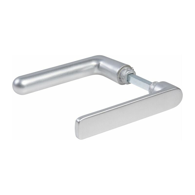 Vachette - Béquille de porte double saillie réduite argent - Carré 7 mm - Golf