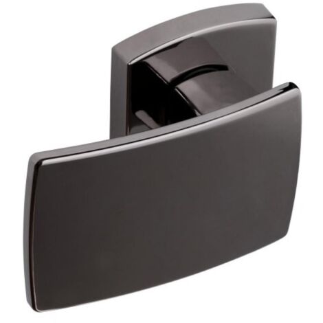 Béquille double (52 x 56 mm) ”Muze” sur rosace - BEZAULT - Diamant noir - Palière